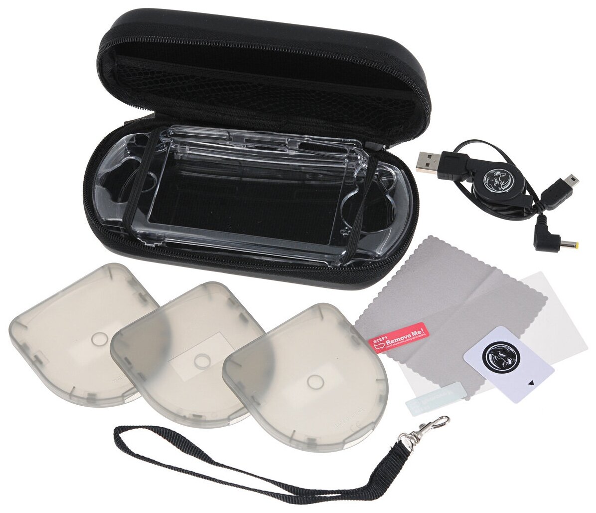 BH PSP E1000 Набор 9 в 1 (чехол футляр USB пленка карта) (BH-PSE0802(R)