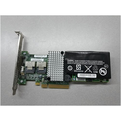 RAID контроллер PCI-e x8 Intel RS2BL080 SAS SATA L3-25121-66C (512Mb) контроллер dell perc6 e sas raid controller external pcie 512mb cache perc6e