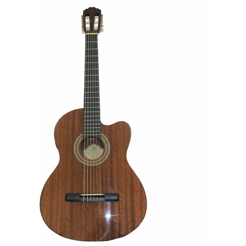 SAMICK CN-1CE/N - классическая гитара с подключением, с вырезом, 4/4, красное дерево, цвет натуральны