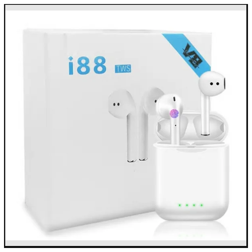 фото Беспроводные наушники tws i88 bluetooth headset hi-res audio(белый) szx