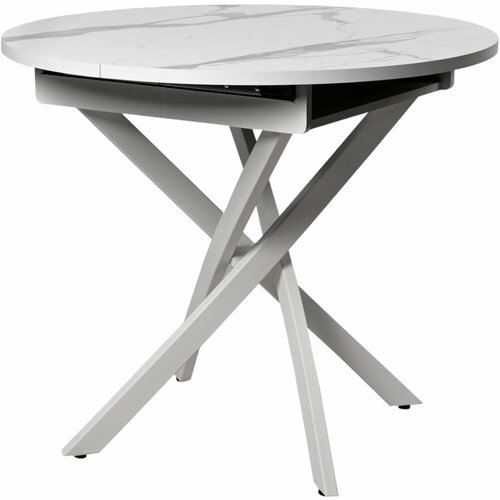 Стол обеденный круглый Раздвижной кухонный лофт, 98x98x75 см