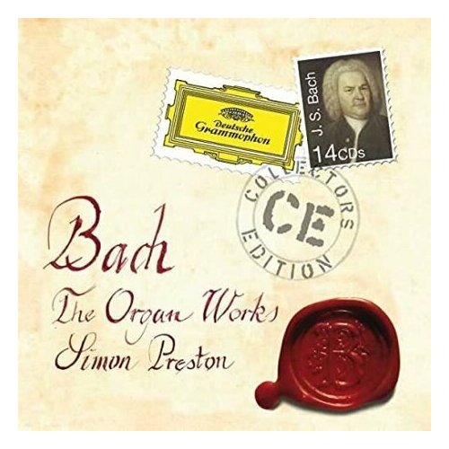 audio cd j s bach bach choral works 10 cd AUDIO CD BACH: The Organ Works. / Simon Preston (14 CD)