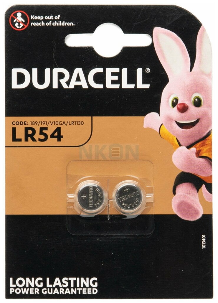 Одноразовая батарейка Duracell Alkaline LR54 batteries 1.5V