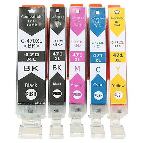 Картридж для Canon PGI-470XL/CLI-471XL C/M/Y/BK 5 картриджей 6 ink pgi 550 bk cli 551 bk c m y gy 6 color compatible ink cartridge for canon pixma mg6350 mg7150 ip8750 printer full ink