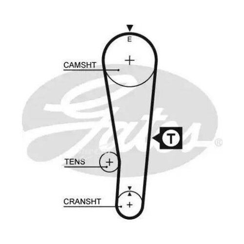 фото Gates 5382xs зубчатый ремень привода грм