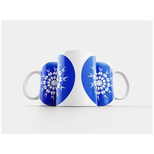 фото Кружка "декор, синий, дизайн" 320 мл lotsprints