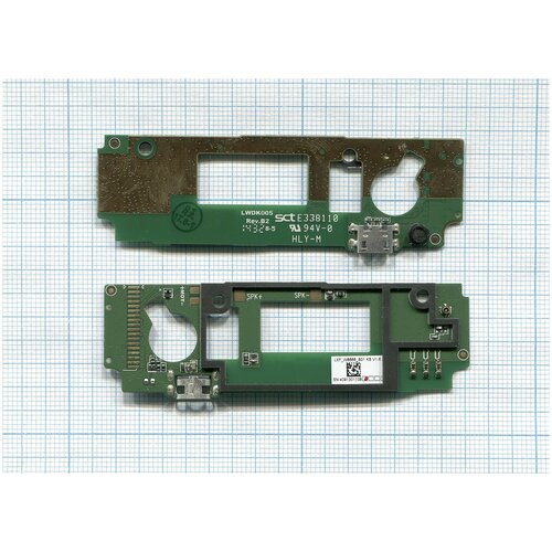 Разъем Micro USB для Lenovo A880 (плата с системным разъемом и микрофоном)