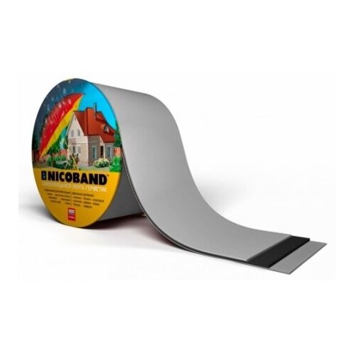Герметизирующая лента NICOBAND самоклеящаяся серебристая 3м*15см