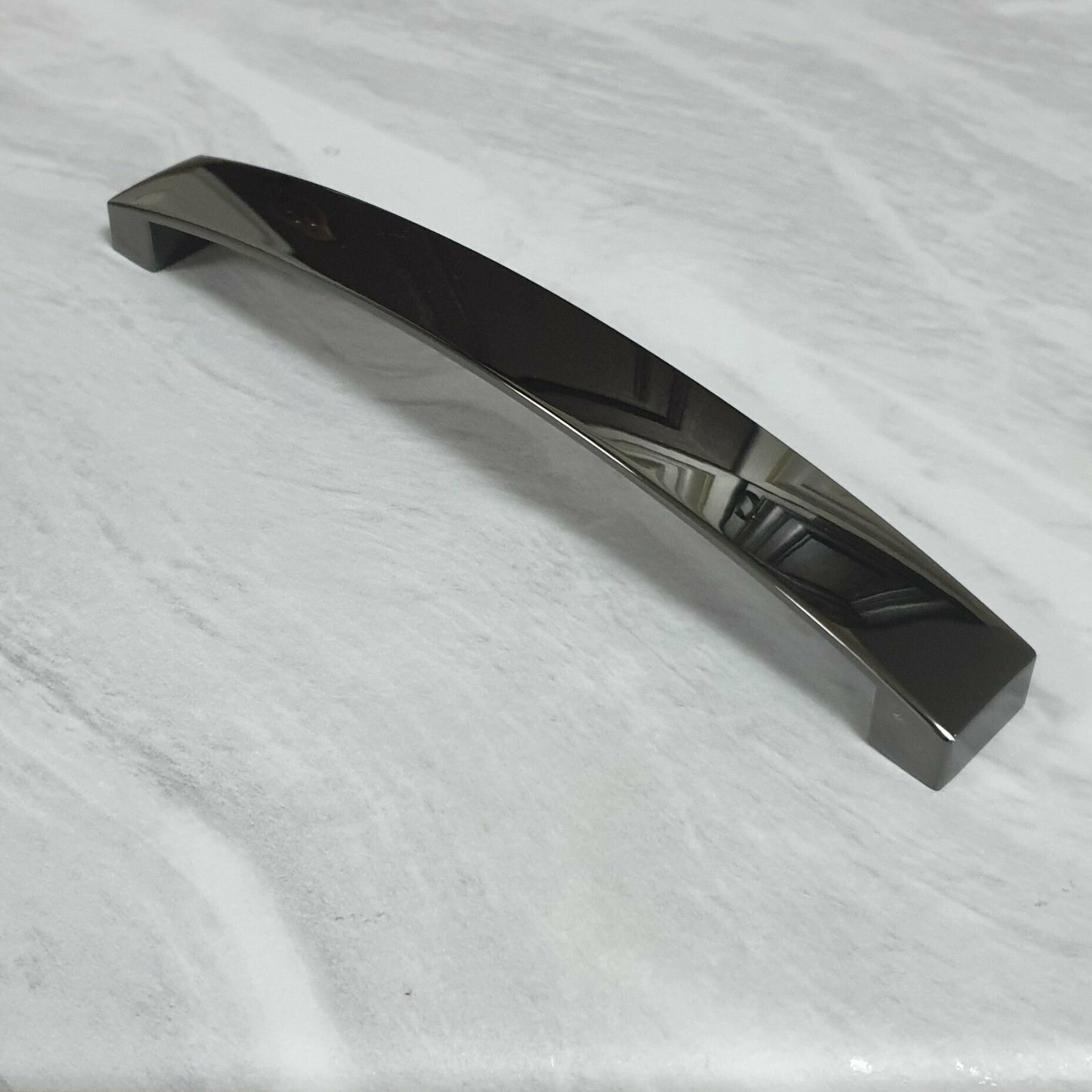 Ручка мебельная RS191BN , установочный размер - 160 мм, цвет - черный никель, алюминий-цинк - фотография № 11