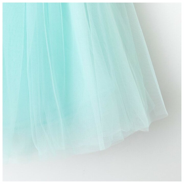 Платье Kaftan, нарядное, однотонное, размер 30, бирюзовый, голубой - фотография № 11