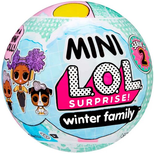 кукла lol mini family лол мини семья 3 серия 588467 Кукла LOL Surprise! Mini Winter Family 583943 зимняя семья