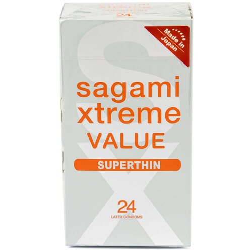 Презервативы Sagami Xtreme Superthin Ультратонкие 24 шт, 1 уп презервативы sagami xtreme superthin ультратонкие 24 шт 1 уп