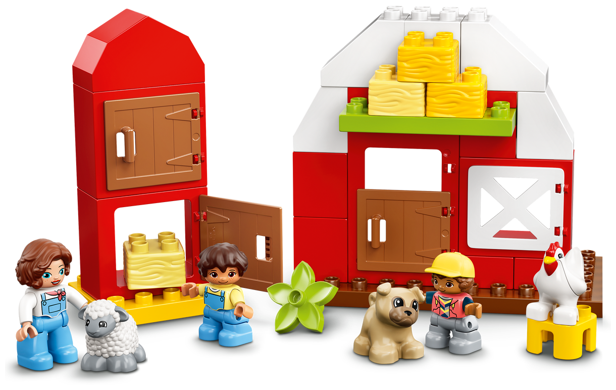 Конструктор LEGO Duplo 10952 "Фермерский трактор, домик и животные", 97 деталей - фото №5