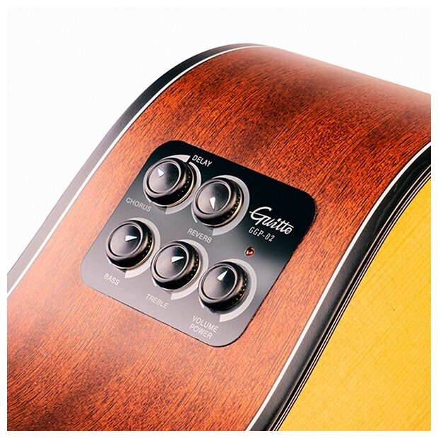 Guitto GGP-02 Звукосниматель для акустической гитары, резонансный, трансакустический