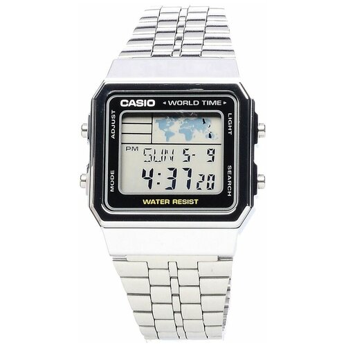 Наручные часы CASIO Vintage, серебряный, черный