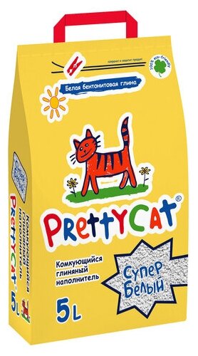 PrettyCat наполнитель комкующийся для кошачьих туалетов "Супер белый" 4,2 кг (5 л) - фотография № 16
