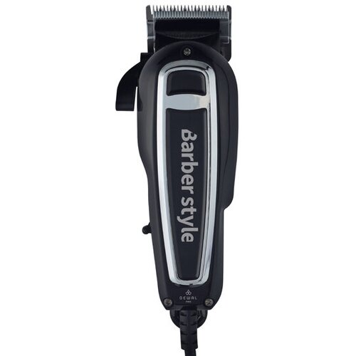нож для для машинки barber style без винтов 0 8 2 мм dewal lm 03 015 Машинка для стрижки DEWAL Barber Style, сетевая, вибрационная, 0,8-2 мм, 5 насадок