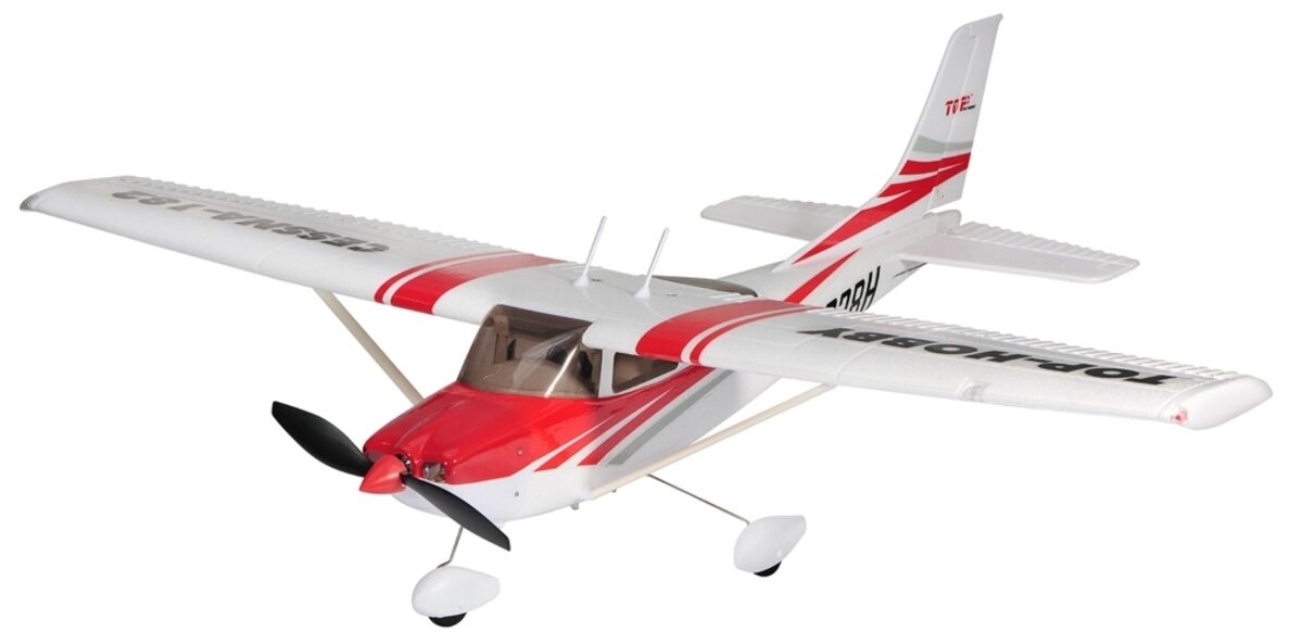 Р/У самолет Top RC Cessna 182 400 class красная 965мм 2.4G 4-ch LiPo RTF, top003C