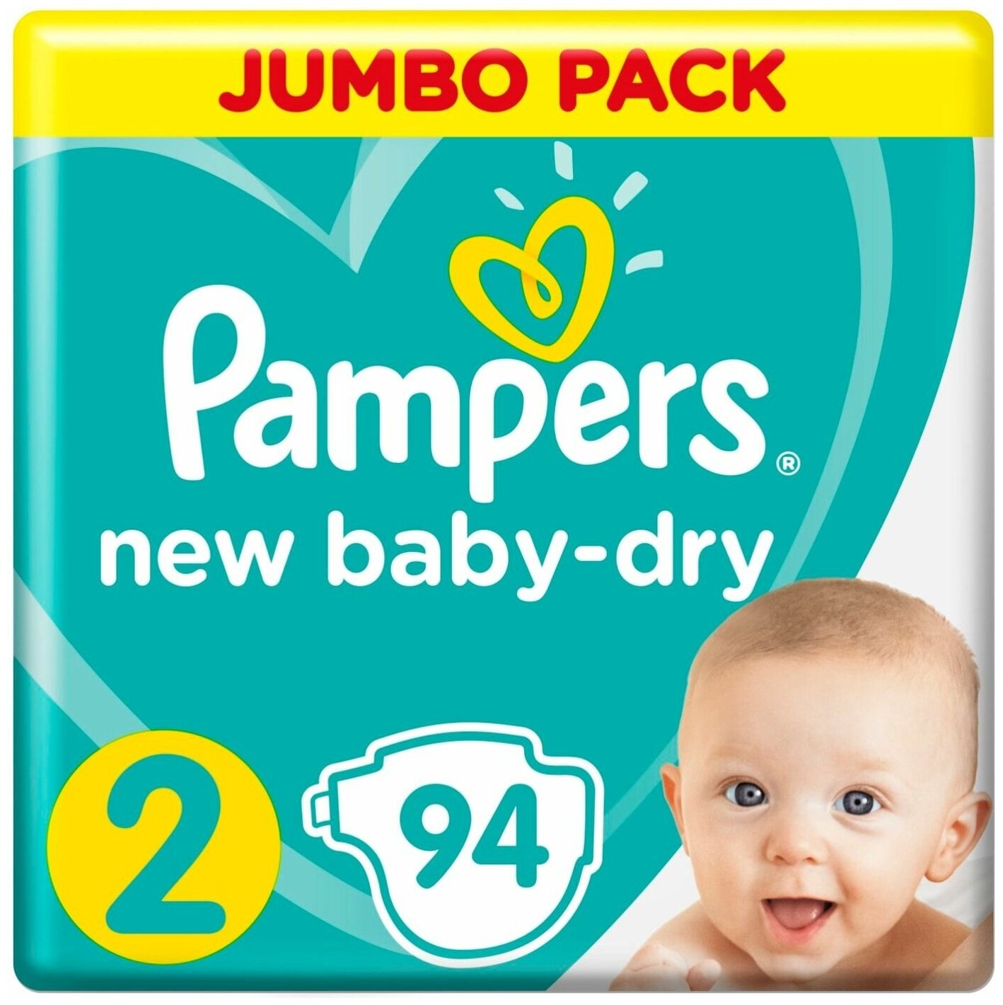 Подгузники New Baby-Dry 4u20138кг Размер 2 94шт
