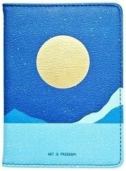 Обложка для паспорта Be Smart, коллекция Golden Sun, Ночь, 10 х 13,5, искусственная кожа