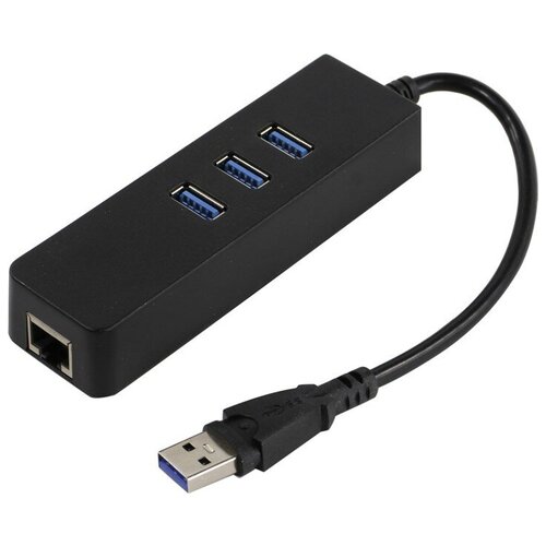 KS-is KS-405 адаптер с USB хабом USB 3.0 RJ45 LAN Gigabit