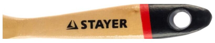 STAYER UNIVERSAL-EURO 38 мм, 1,5″ светлая натуральная щетина, деревянная ручка, Плоская кисть (0102-038) - фотография № 3