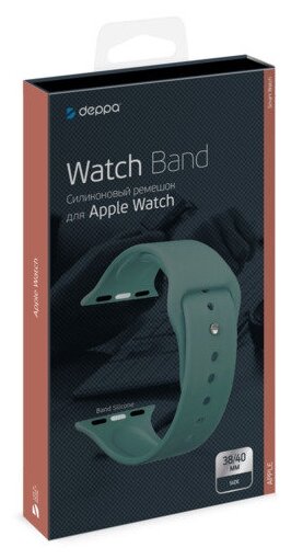 Ремешок Band Silicone для Apple Watch 38/40 mm, силиконовый Deppa - фото №3