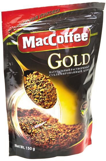 Растворимый кофе MacCoffee Gold, пакет, 150 г