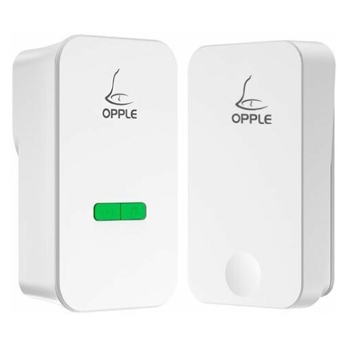 Беспроводной дверной звонок OPPLE Self-Powered Wireless Doorbell, белый дверной звонок беспроводной от сети wookee 36 мелодий