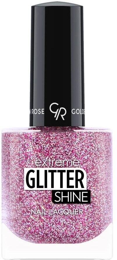 Лак для ногтей с эффектом геля Golden Rose extreme glitter shine nail lacquer 208