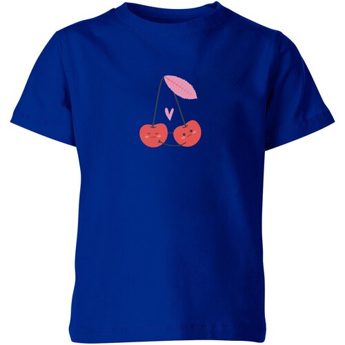 Футболка Us Basic, размер 4, синий мужская футболка влюбленные вишенки s белый