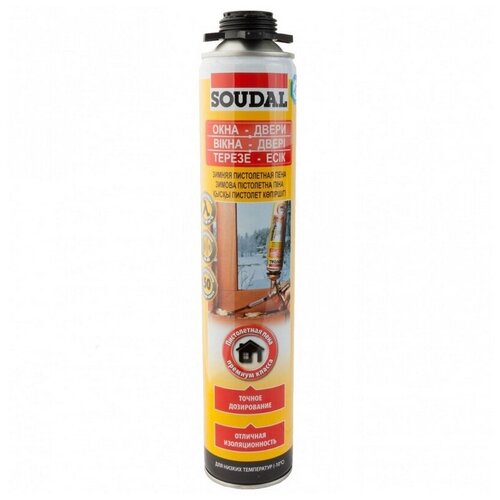 Монтажная пена Soudal Соудал 750ml профи 390₽