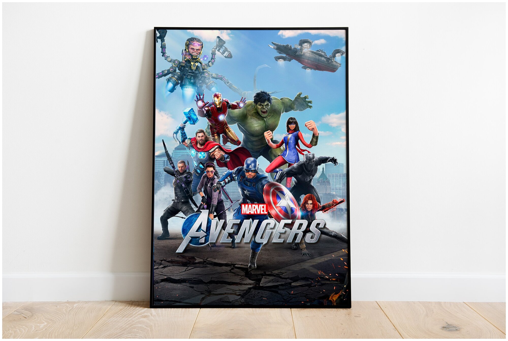 Постер "Герои Марвел" / Формат А1 (60х80 см) / Плакат Marvel / Без рамы