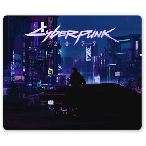 Коврик для мышки прямоугольный Cyberpunk 2077 - Night City брелок cyberpunk 2077 visit night city разноцветный