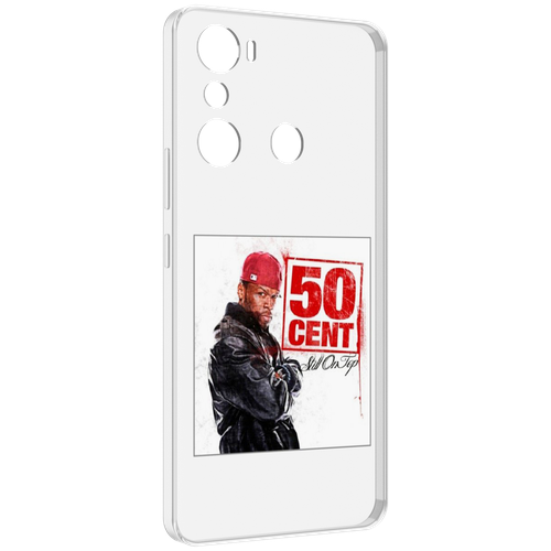 Чехол MyPads 50 Cent - Still On Top для Infinix Hot 20i задняя-панель-накладка-бампер