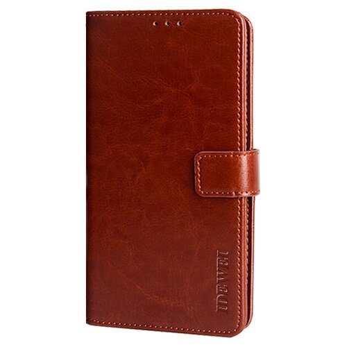 фото Чехол-книжка mypads для oppo a9 (2020) с мульти-подставкой застежкой и визитницей коричневый