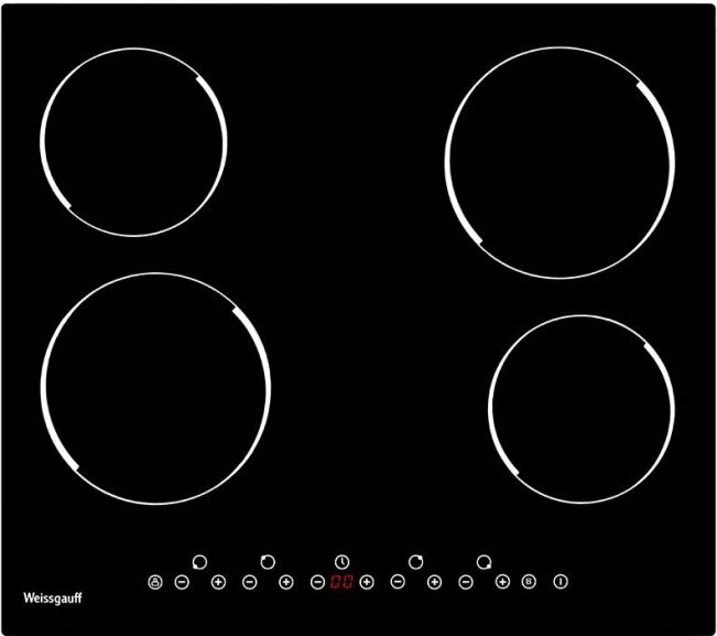 Электрическая варочная панель уценённая Weissgauff HV 640 B (41928)