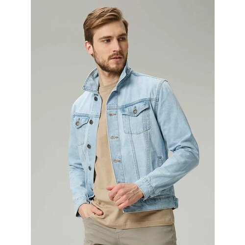 Мужская джинсовая куртка MJCK035-1 р. 3XL, голубой
