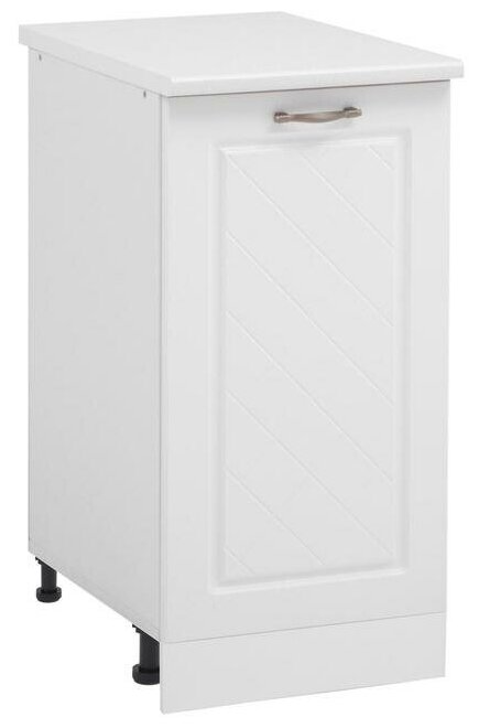 фото Шкаф напольный ШН 400 Прованс, 400х600х850, МДФ белый/Белый 6622911