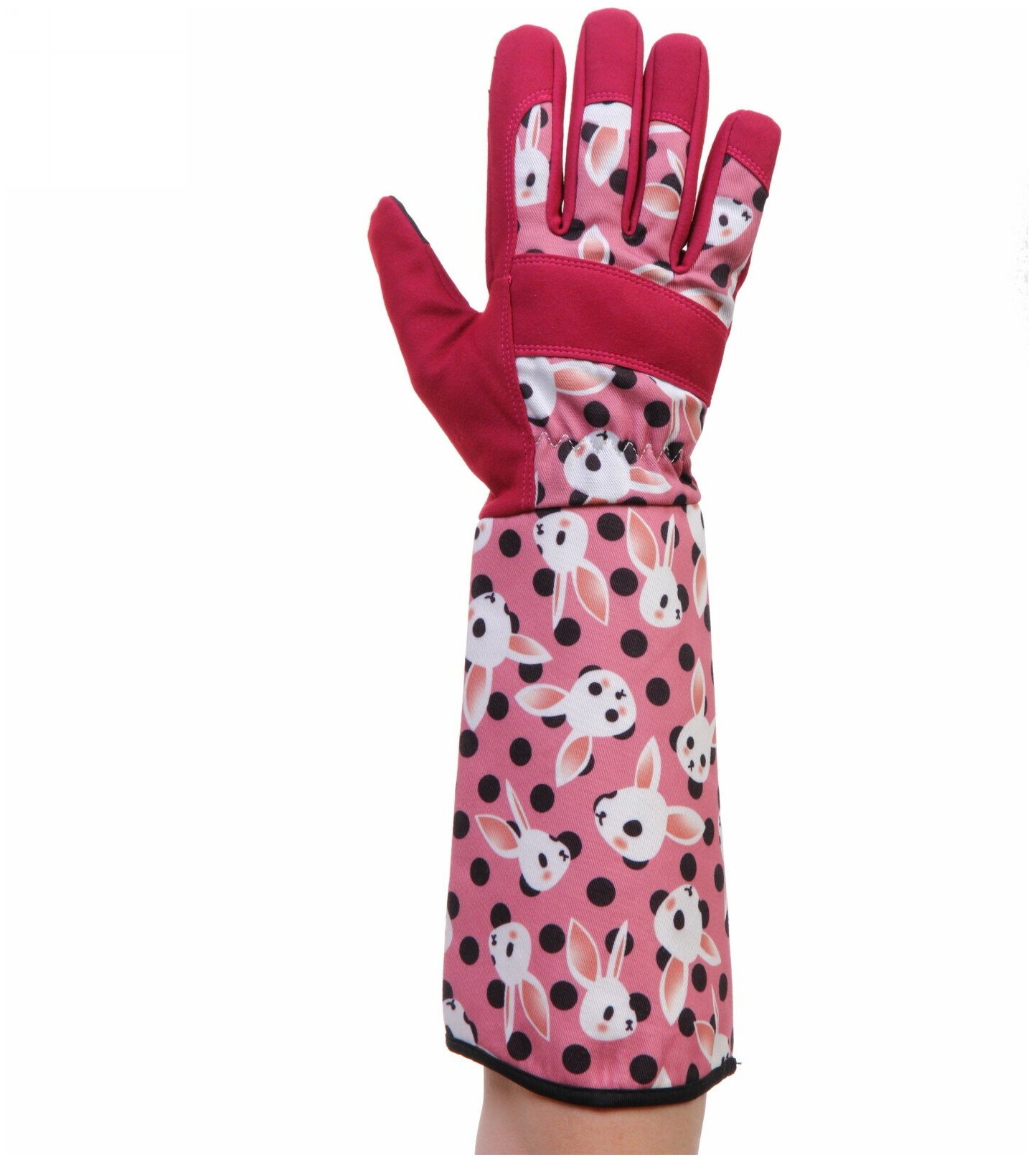 Перчатки полиэстер для защиты от роз "Golden rose-Волшебный кролик" с удлиненными рукавами - фотография № 2
