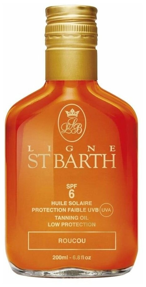 Масло помадного дерева SPF 6 Ligne St Barth Roucou Tanning Oil 200 мл