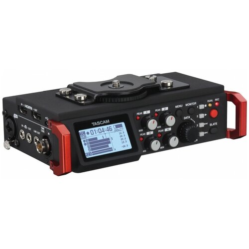 Tascam DR-701D 6 канальный портативный аудиорекордер для DSLR камер, WAV/BWF, карты SD/SDHC/SDXC, TIME CODE IN BNC разъём, HDMI разъём