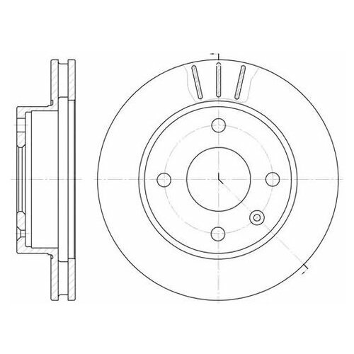 фото Тормозной диск передний roadhouse 609710 road house
