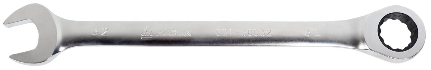 Ключ трещоточный комбинированный 32 мм мастак 021-30032H