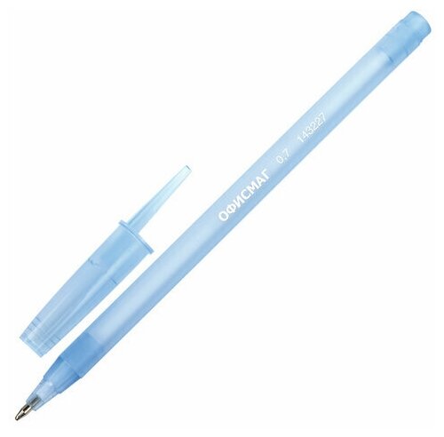 Ручка шариковая офисмаг i-STICK, синяя, пишущий узел 0.7 мм, линия письма 0.35 мм, 143227, BP228