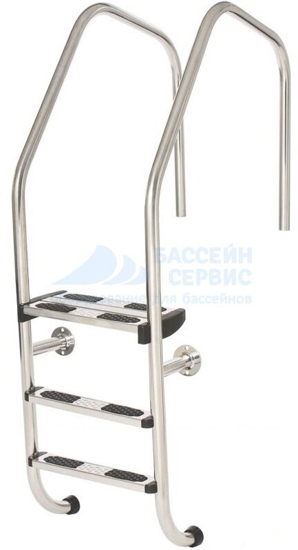 Лестница Flexinox Special Overflow, 3 ступени, AISI-316, цена - за 1 шт