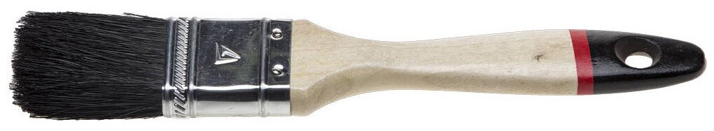 Плоская кисть STAYER Universal 63 мм 2,5 черная натуральная щетина деревянная ручка (01022-063)