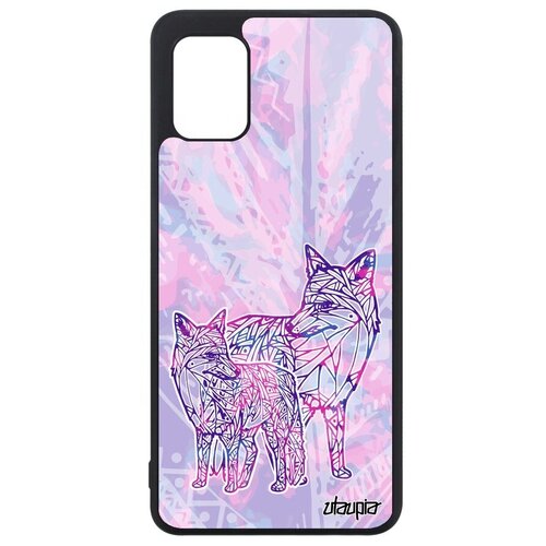 фото Красивый чехол на телефон // galaxy a31 // "лиса" хищник лисенок, utaupia, розовый