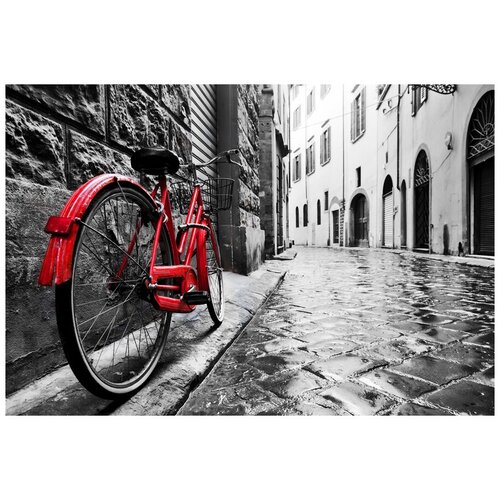 фото Набор для раскрашивания по номерам molly kh0929 красный велосипед в старом городе