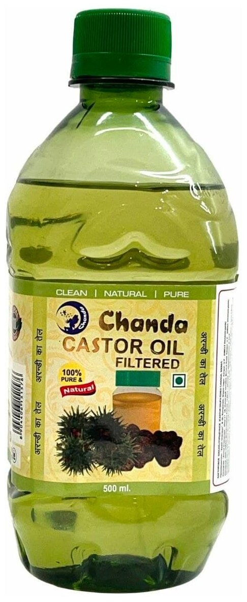 Касторовое Масло фильтрованное (Castor Oil) 500 мл, Chanda
